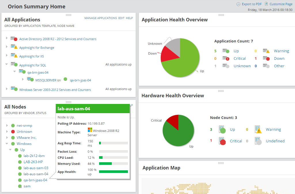 SOLARWINDS EXCHANGE MONITOR